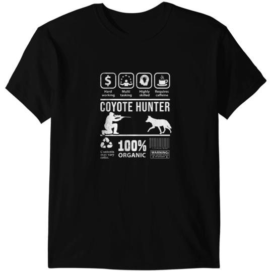 Wolves wolfs Coyote hunting Funny Multi Tasking graphic theme Coyote Coyote T-Shirts