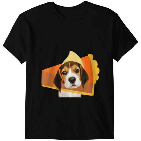 Funny Turkeys Day Thanksgiving Beagle Dog with Costume Pie T-Shirts