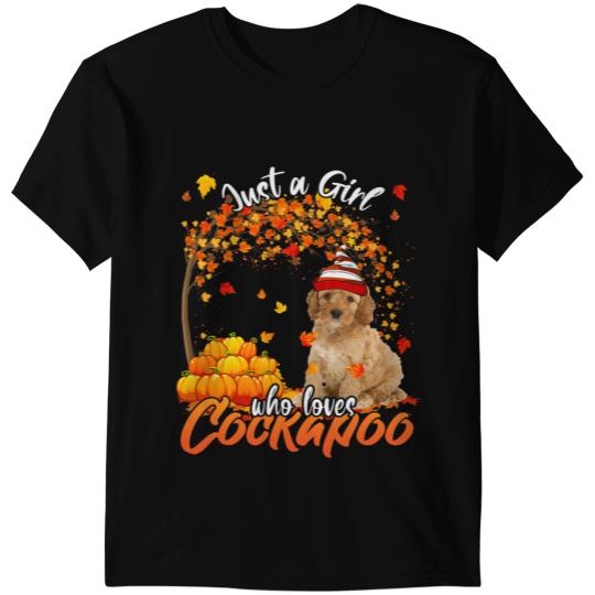 Just A Girl Who Loves Cockapoo Dog Thanksgiving T-Shirts