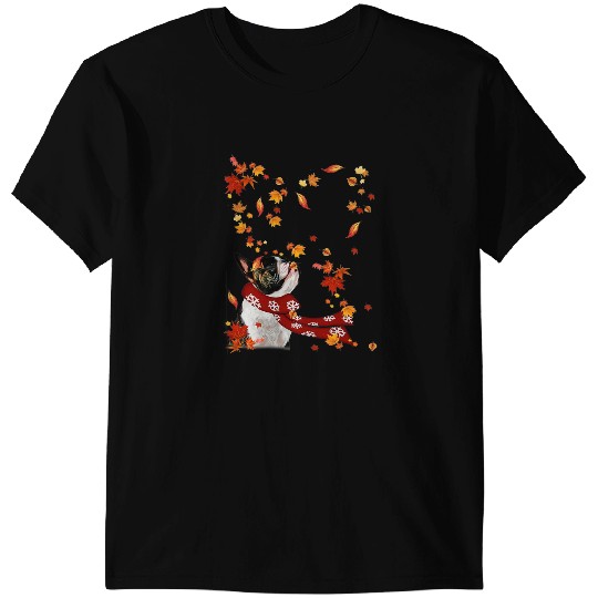 Dog Boston Terrier maple leaves Cooler boston terrier T-Shirts