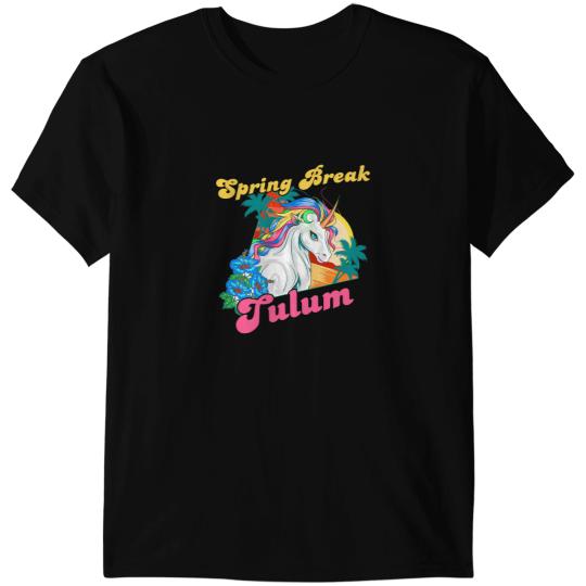 Unicorns Princess Child Spring Break Tulum School Trip Girl T-Shirts