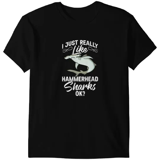 Ocean Shark Hammerhead Shark Head Tooth Funny 32 T-Shirts