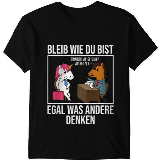 Unicorns Stay Wie Du Bist Unicorns Pink Hair T-Shirts