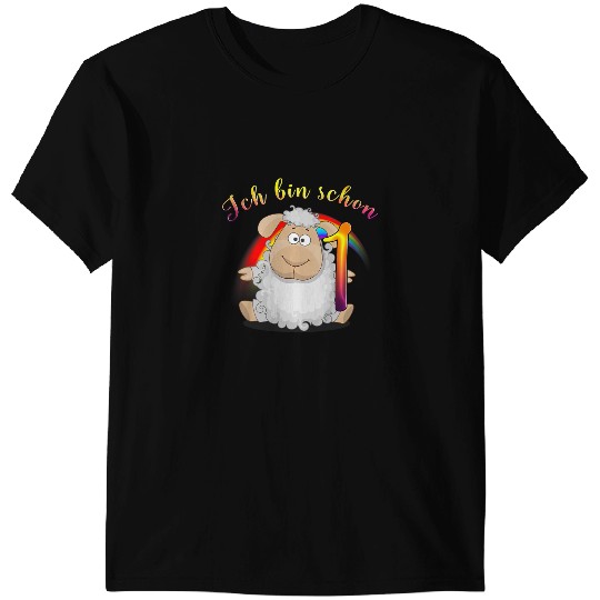 Sheep Lamb Kids 1 birthday cute childrens sheep Ewe Sheeps T-Shirts