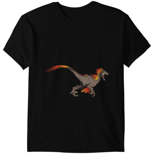 Dinosaur Dino Velociraptor Feathered Raptor Dinosaur Classic T-Shirts