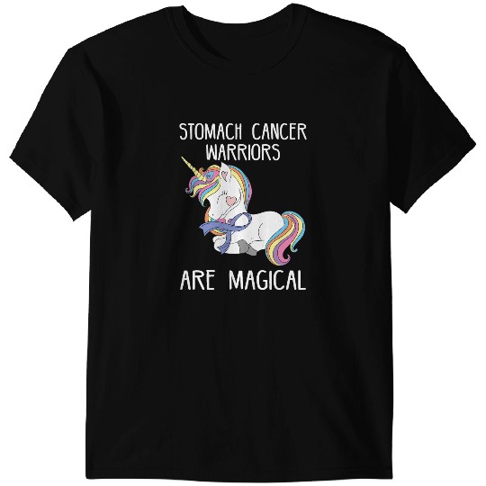 Unicorns Stomach Cancer Warriors Are Magical Awareness Month T-Shirts