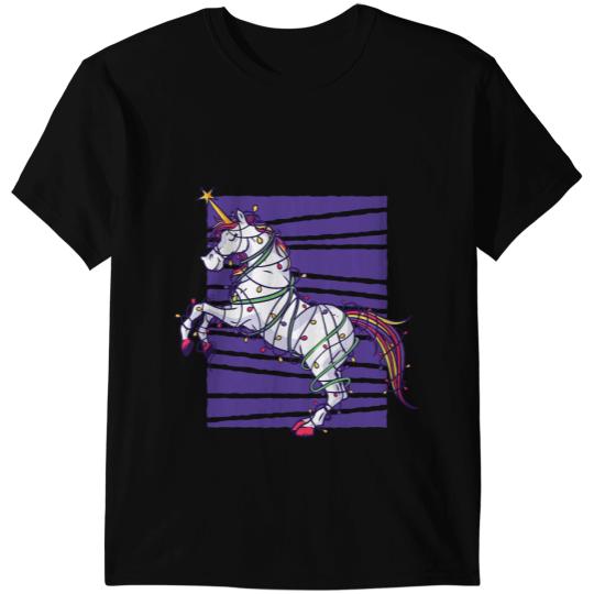Unicorns magical christmas light xmas T-Shirts