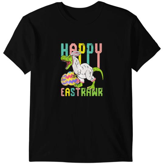Dinosaur Dino Kids Happy Eastrawr T Rex Easter Bunny Dinosaur Eggs Toddlers Kid T-Shirts
