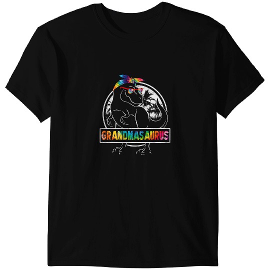 Dinosaur Dino Tie Dye Grandmasaurus Dinosaur Rex Grandma Mothers Day T-Shirts