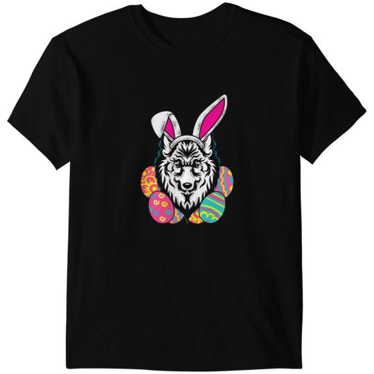 Wolves wolfs Happy Easter Bunny wolfs Funny Animal Christian Coyote Coyote T-Shirts