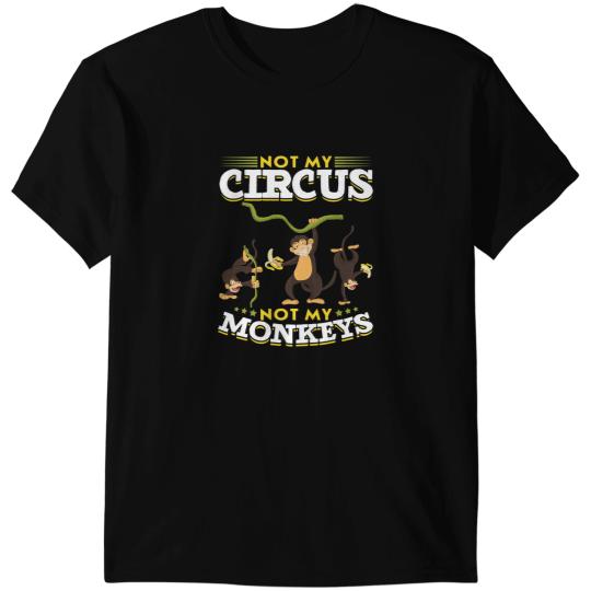 Monkey Lover Circus Animal Chimpanzee Monkey Lover Funny Monkey T-Shirts