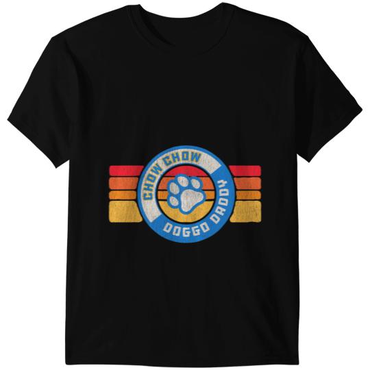 Retro Chow Chow Doggo Daddy 80s vintages Dog Dad T-Shirts