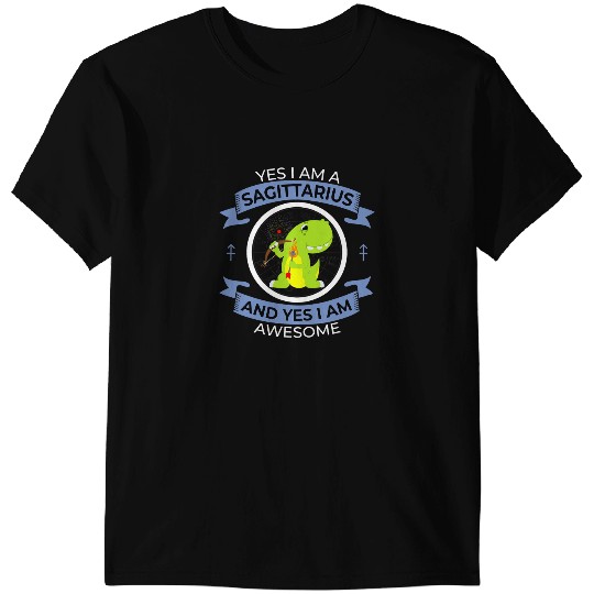 Dinosaur Dino Cute Sagittarius Zodiac Sign Astrology TRex Dinosaur 8 T-Shirts