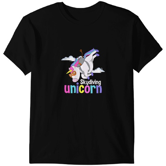 Unicorns Skydiving Unicorns Parachuter Women Skydiver T-Shirts