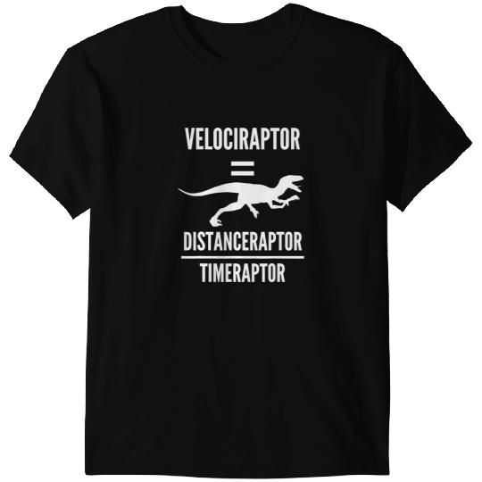 Dinosaur Dino Velociraptor Distanceraptor Timeraptor Dinosaur Math Science 2 T-Shirts