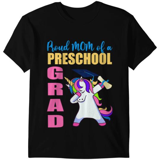 Unicorns Proud Mom of Preschool Grad Unicorns Matching Mom Daughter T-Shirts