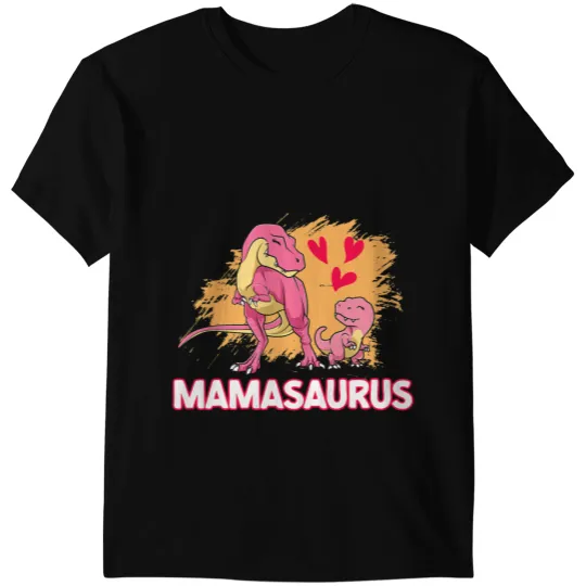 Dinosaur Dino Mamasaurus Is My Mother Reptile Family Dinosaur T-Shirts