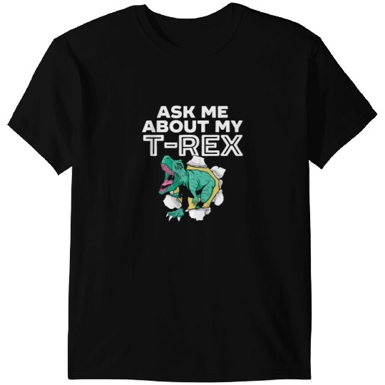 Dinosaur Dino Ask Me About My TRex Dinosaur Lover Future Paleontologist 8 T-Shirts