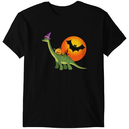 Dinosaur Dino Brachiosaurus Witch Pumpkin Halloween Dinosaur Brontosaurus 8 T-Shirts