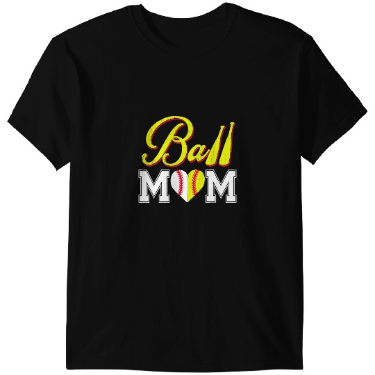 Baseball Gift Funny Ball Mom Softball Baseball Outfit For Women Mother Day 3 T-Shirts