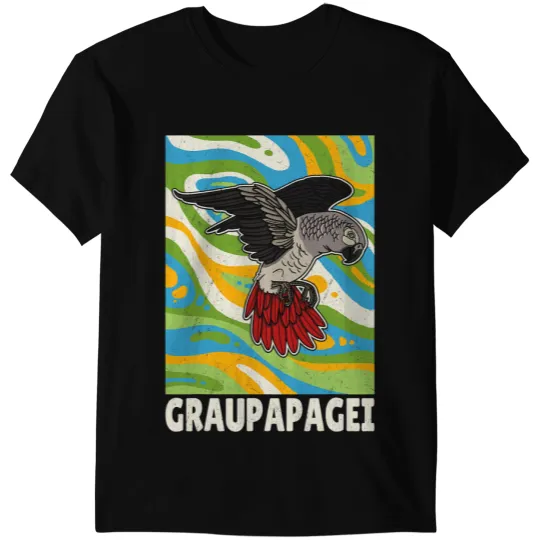 African Gray Parrots Biologist Ornithologist Birdwatching 3 T-Shirts