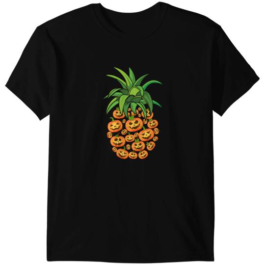 Halloween Pumpkin Face pineapples Costume for Kids Women Men T-Shirts