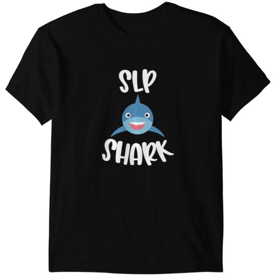 Ocean Shark Pediatric Speech Therapy Cute SLP Shark Therapist T-Shirts