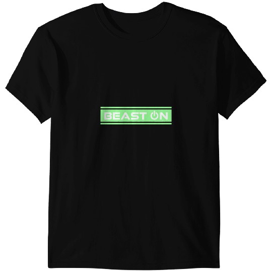 Beast On Green Mint Gym Fitness Workout Gym Saying Motivation T-Shirts