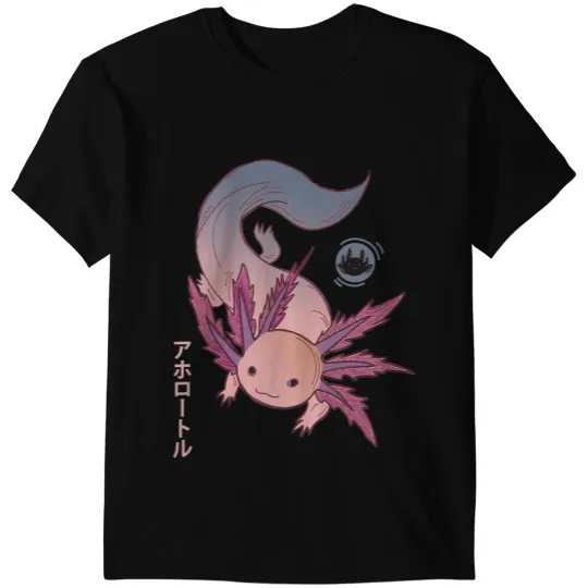 Axolotls Animals Kawaii Amphibia Animals Japanese Art 426Axo T-Shirts