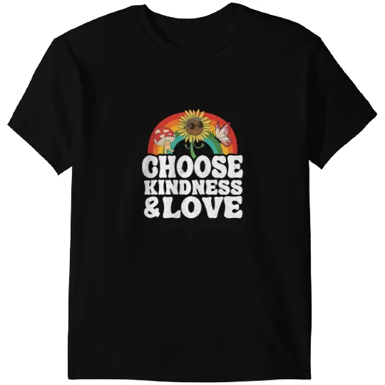antis Bullying Rainbow Peace Hippie Choose Kindness Love T-Shirts