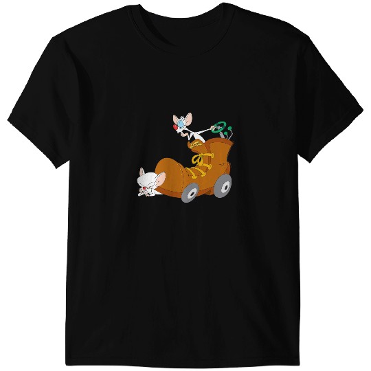 Tractor driving Animaniacs Pinky and the Brain Tractor Show T-Shirts