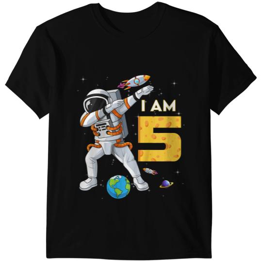 Astronauts Kids 5 Years Old Birthday Boy Astronaut Space 5th BDay T-Shirts