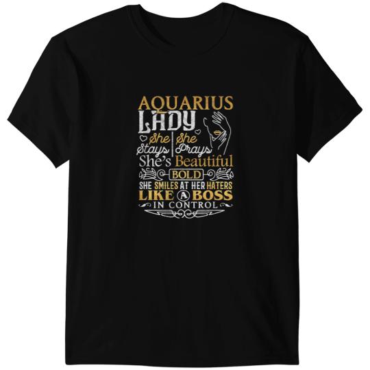 Aquarius Lady Astrology Zodiac Sign Aquarius Woman T-Shirts
