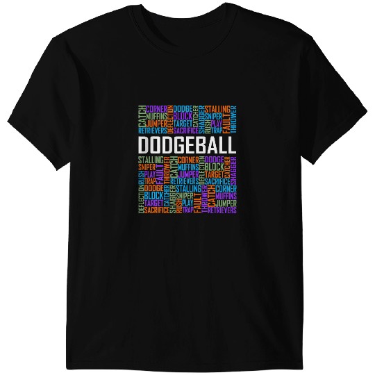 Dodgeball Words for Dodgeball Lover and Dodgeball Player T-Shirts