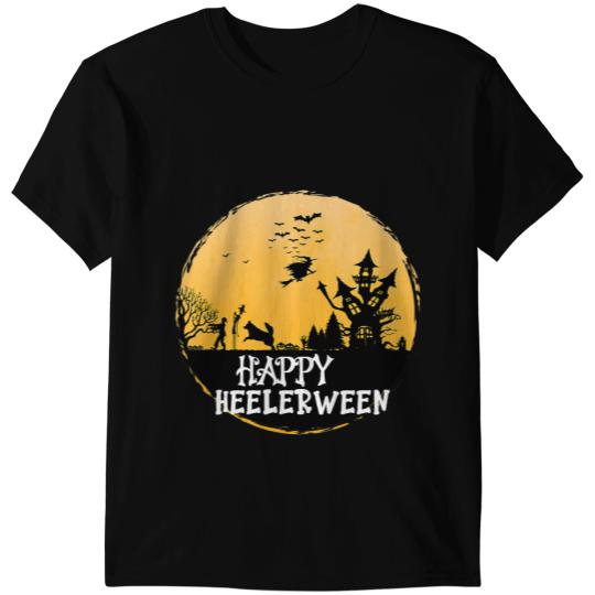 Australian Cattle Dog Full Moon Red Blue Heeler Halloween 1 T-Shirts