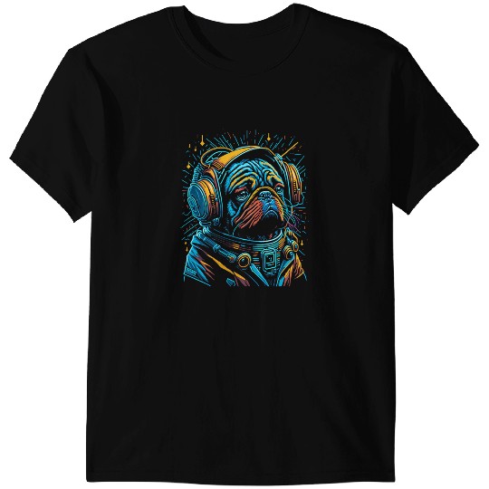 Astronauts Galactic Pugstronaut Adorable Space Pug Adventure Graphic T-Shirts