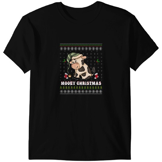 Cattle Cow Christmas Cow 622 T-Shirts