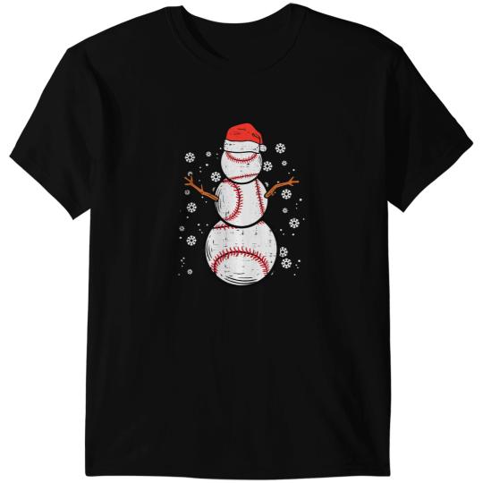 Baseball Gift Snowman xmass Christmas Sports Boys Men Women Kids148 T-Shirts