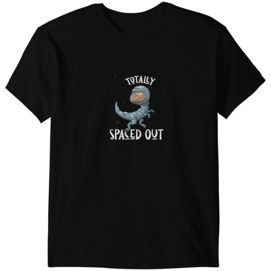 Dinosaur Dino Dino Spaced Out Dinosaur Astronaut in Outer Space Velociraptor T-Shirts