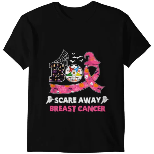BC OES Boo Halloween the Eastern Star Breast Cancer Awareness Cancer T-Shirts