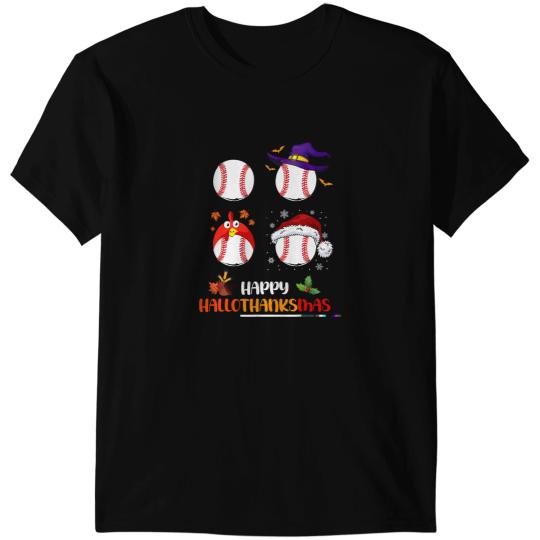 Baseball Gift halloween thanksgiving xmass happy hallothanksmas 120 T-Shirts