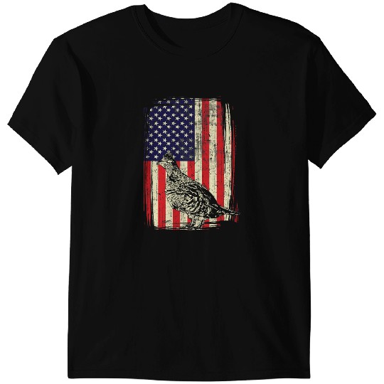 American Ruffed Grouse Bird Hunting Gift Bird Watch Hunter T-Shirts