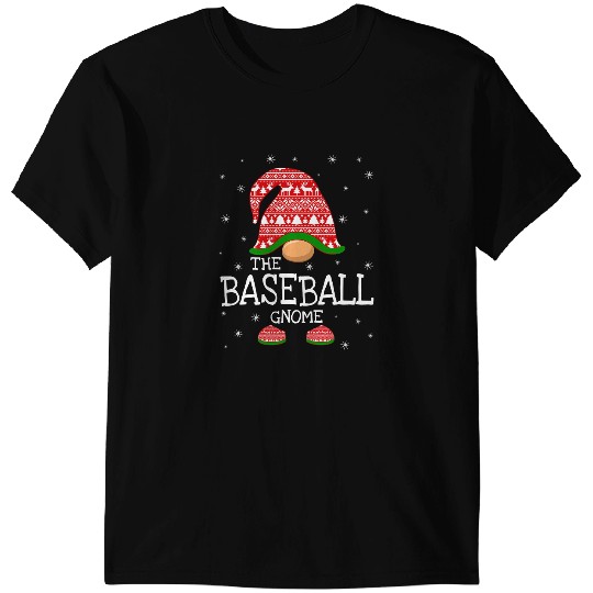 Baseball Gift The Baseball Gnome Christmas Matching Family xmass Costumes 553 T-Shirts