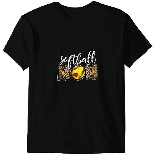 Baseball Gift Softball Mom Leopard Funny Baseball Mom Mothers Day 97 T-Shirts