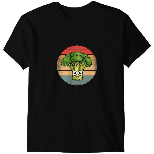 Broccoli Funny Retro vintages Sunset Style Broccoli Lover T-Shirts