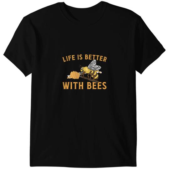 Bee Beekeeping Cool Bee Design For Men Women Honey Bumble Bee Beekeeping 575 Beekeeper T-Shirts