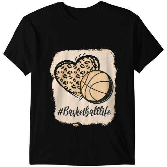 Basketball Gift Coachs Bleached Basketball Life Messy Bun Love Ball Auntie Grandma 105 T-Shirts