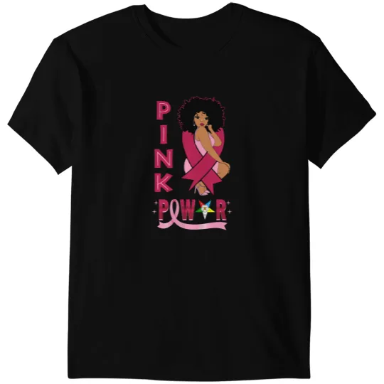 BC OES Sister Pink Power Eastern Star Breast Cancer Awareness Cancer T-Shirts