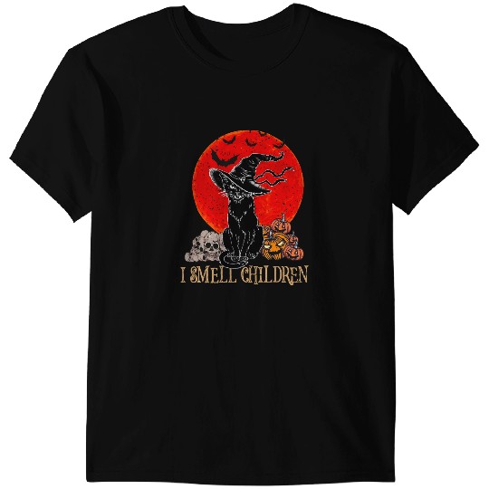 black cats Paws vintages black cats Halloween Party Costume Cat Witch Pumpkin 30 T-Shirts