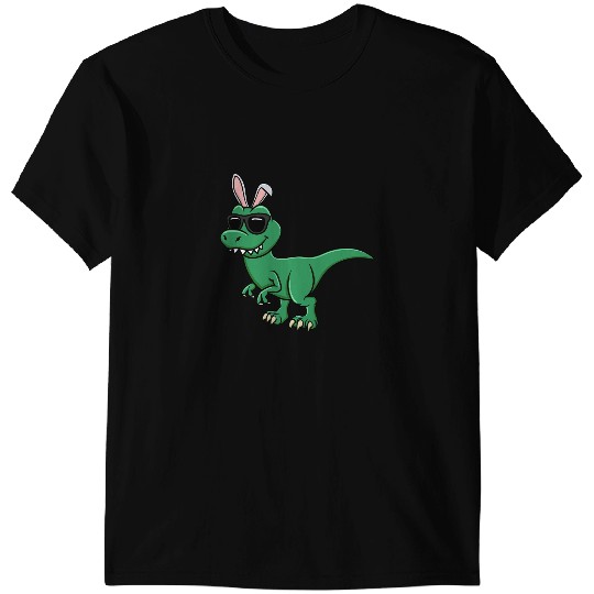 Dinosaur Dino Easter TRex Dinosaur Bunny Lover Girls Boys Kids T-Shirts